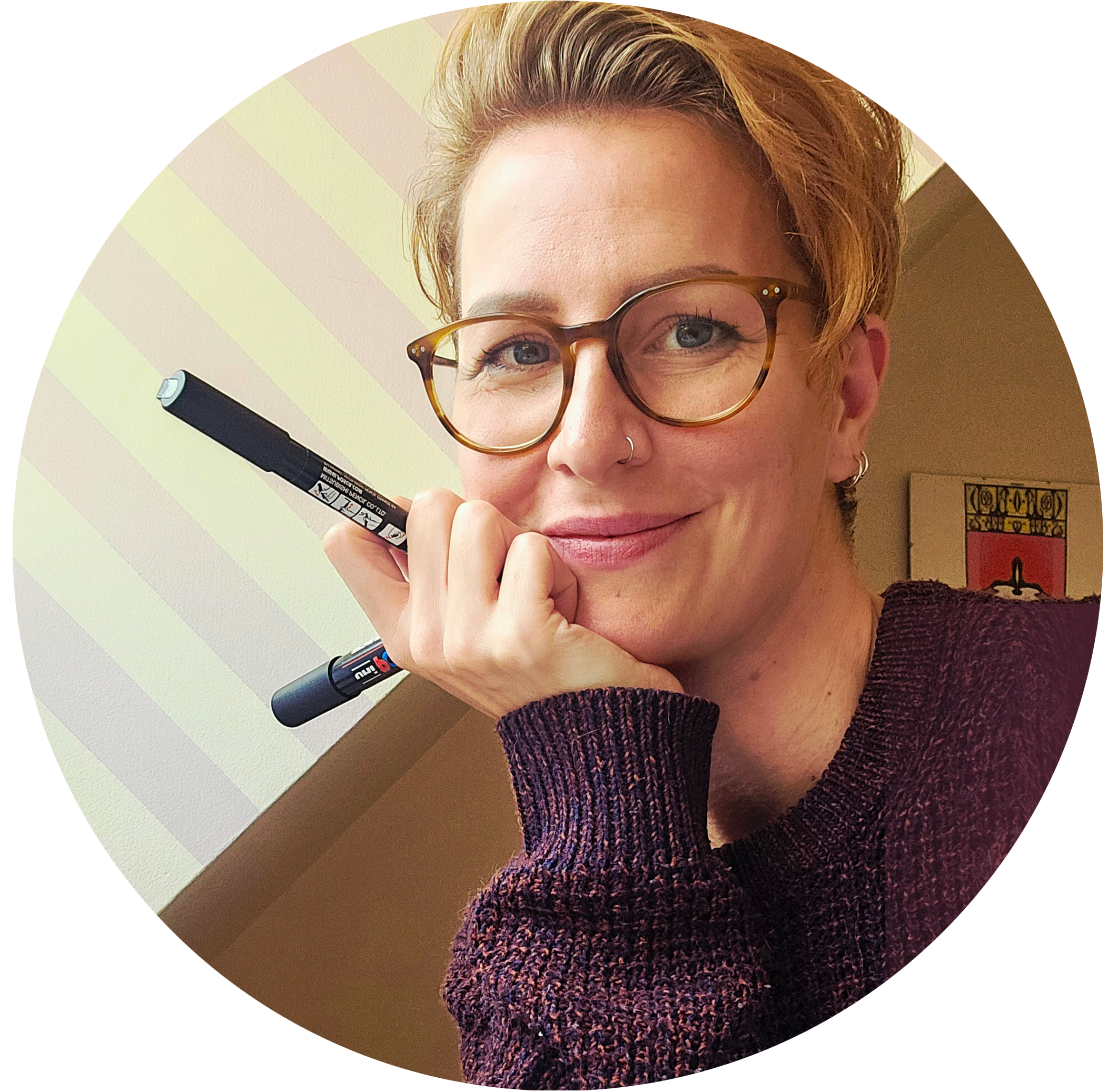 Work with artist Michelle Abrahall