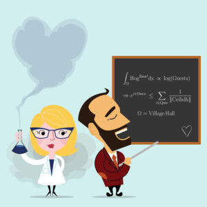 Custom character illustrations for a wedding invitation Custom character illustrations for a wedding invitation