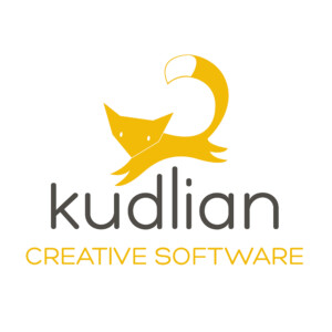 Playful logo for a creative software developer