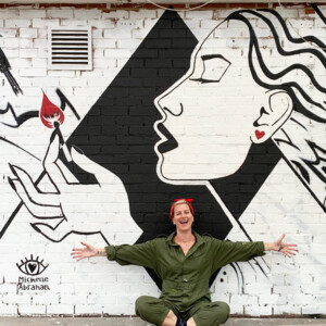 Exterior mural for LTB Showrooms in Coventry Exterior mural on a brick wall with a black and white design