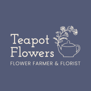 Illustrated logo for a flower farmer and florist Logo for florist