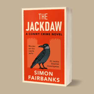 Cover design for a murder mystery novel by Simon Fairbanks illustrated book cover for a cozy crime novel
